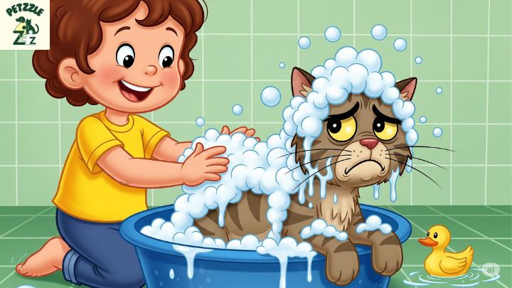 Banho, escovação e limpeza dos ambientes