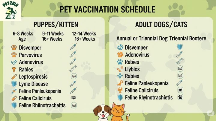 Vacinação obrigatória para pets: Calendário de vacinação para pets
