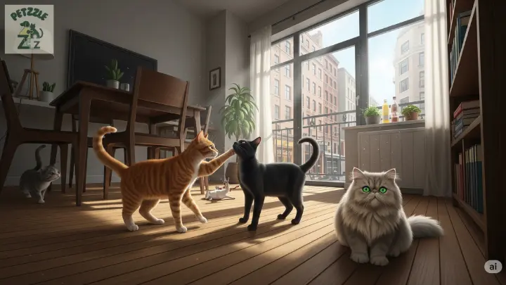 Gatos em Apartamento