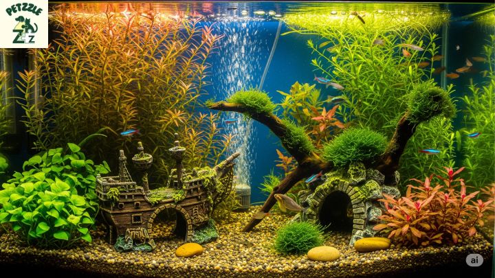 Plantas Aquáticas e Decoração de um Aquário