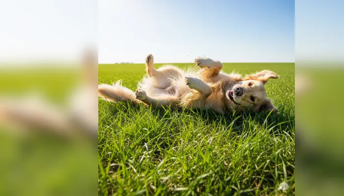 why dogs roll in grass