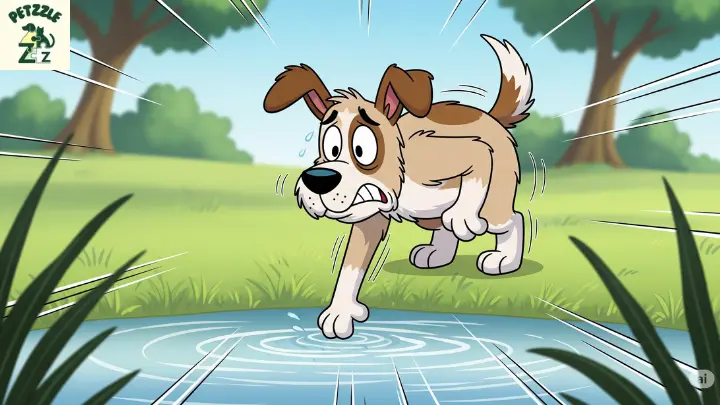 você pode ensinar seu cão a nadar, mem todo cão gosta de água